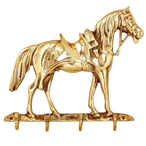 Настенная ключница из бронзы «Лошадь»