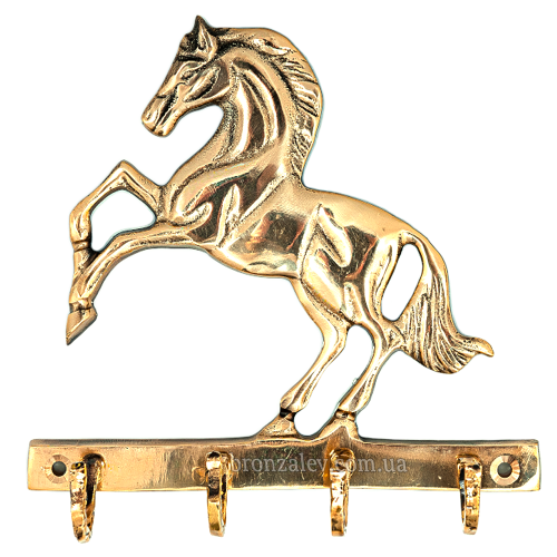 Ключница из бронзы настенная «Конь»
