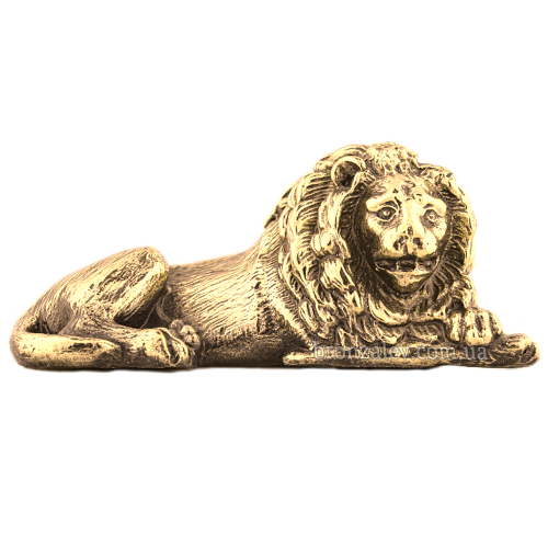 Статуэтка бронзовая - «Лев лежачий»