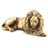 Статуэтка бронзовая - «Лев лежачий»