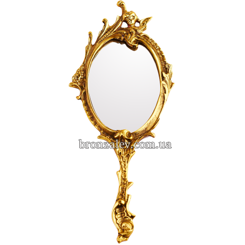 Ручное зеркало в бронзовом обрамлении «Винтаж»