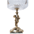 Хрустальная ваза на бронзовом основании