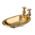 Мыльница бронзовая в виде ванной
