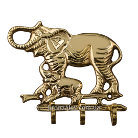 Ключница настенная из бронзы "Слон"