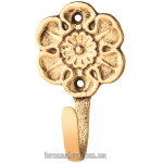 Настенная вешалка (крючок) из бронзы «Цветок»