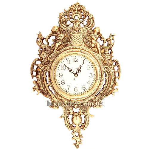 Часы из бронзы настенные «Херувимы»