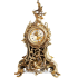 Каминные бронзовые часы с 2 подсвечниками из бронзы в стиле Барокко