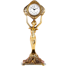 Часы из бронзы «Дева»