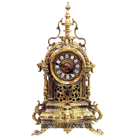 Часы из бронзы (каминные) «Индийская башня»