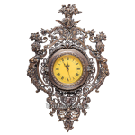 Бронзовые настенные часы «Кариатиды» (цвет Антик)
