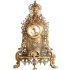 Бронзовый комплект - каминные часы с 2 канделябрами на 5 свечей