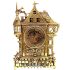 Декоративные часы из бронзы — «Старый замок» 