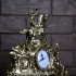 Часы бронзовые на каминную полку «Всадник с соколом» 