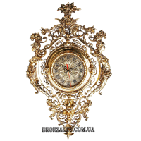 Настенные часы из бронзы «Кариатиды»
