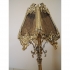 Настольная лампа светильник из бронзы с абажуром в стиле «Барокко»