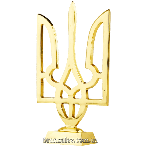 Бронзовая статуэтка в кабинет «Герб Украины»