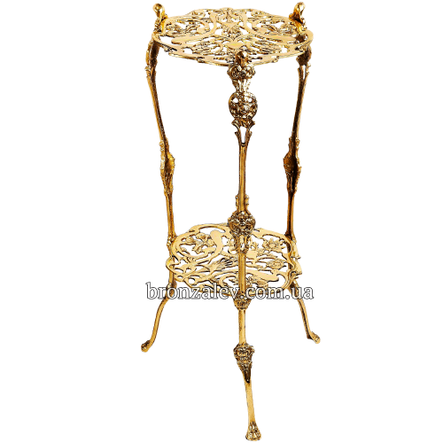Столик бронзовый «Цветочный»