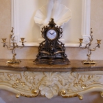 Часы «Каминные» с 2 подсвечниками на 2 свечи